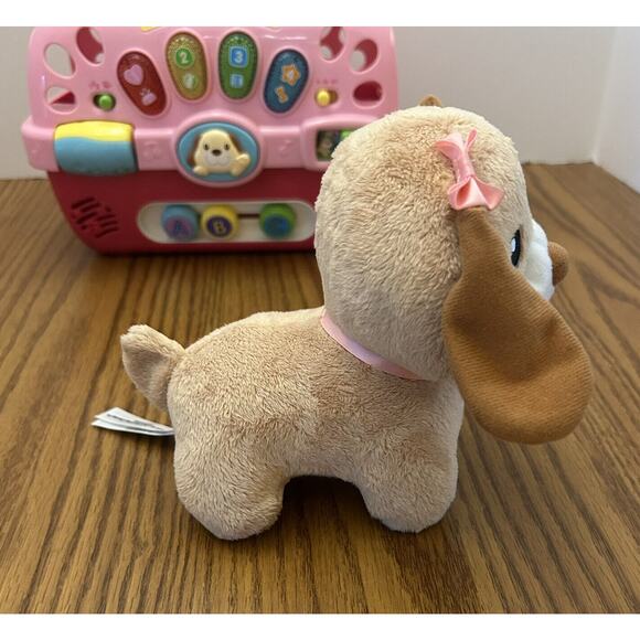 VTech Care For Me Learning Pet Carrier, Pink. Lights Sounds Interactive w/Dog - Picture 3 of 16